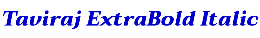 Taviraj ExtraBold Italic フォント